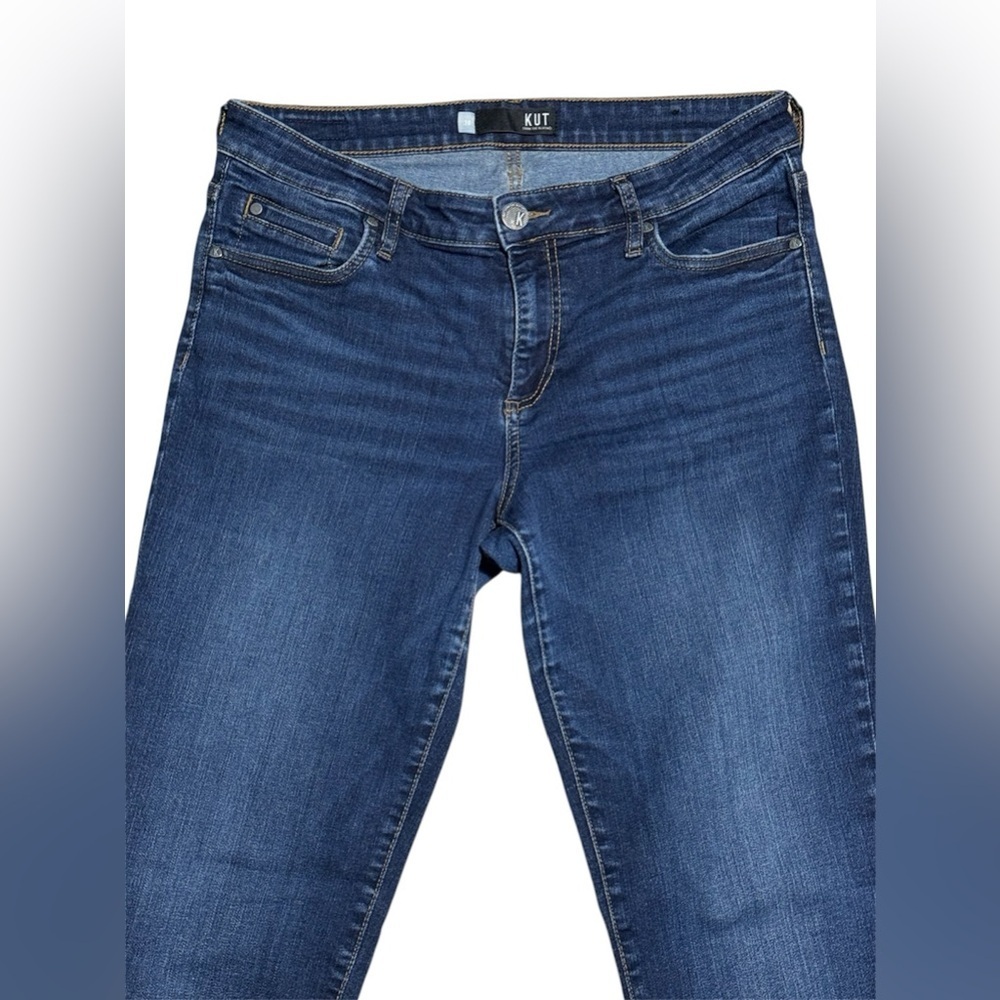 056 KUT FROM THE KLOTH Women's Catherine Boyfriend Mid-Rise Denim Jeans, Sz 10 - Picture 4 of 6